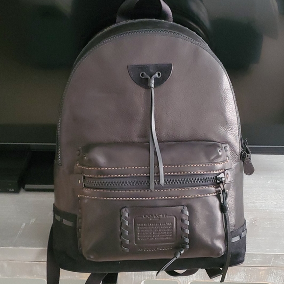COACH Academy Backpack with Whipstitch - Picture 1 of 5